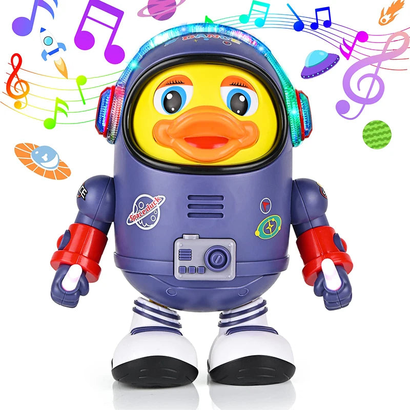 Baby Duck Toy Musical Interactive Toy Electric with Lights and Sounds Dancing Robot