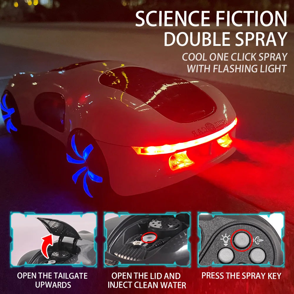 Science Fiction Remote Control Stunt Vehicle 4WD Sports Car