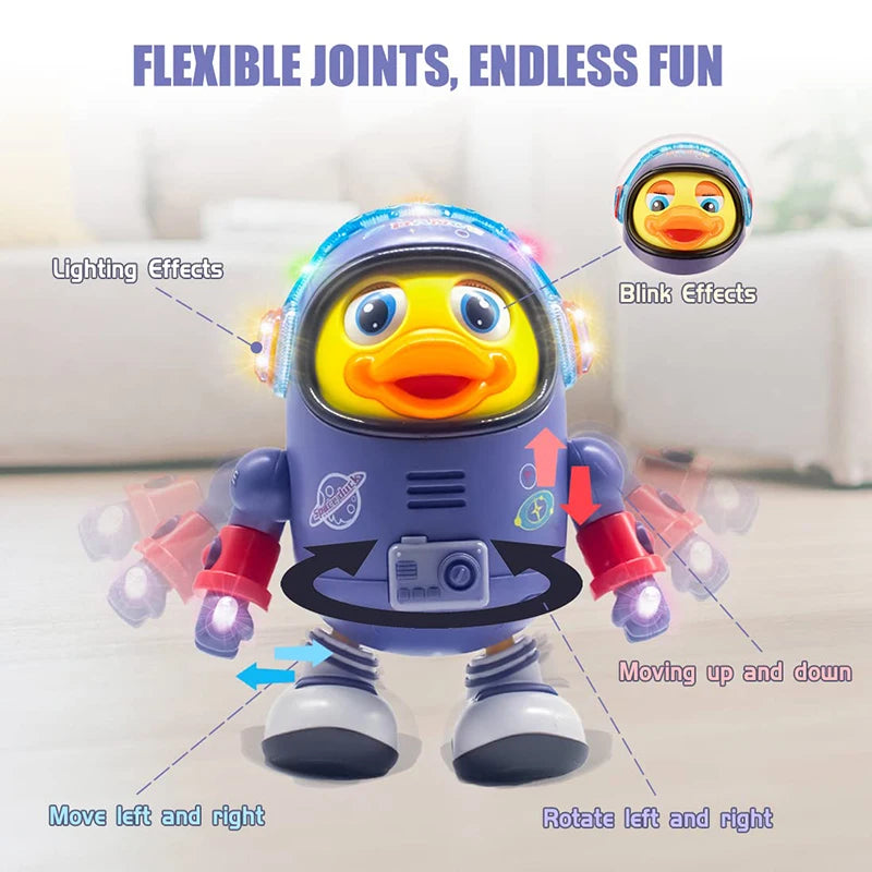 Baby Duck Toy Musical Interactive Toy Electric with Lights and Sounds Dancing Robot