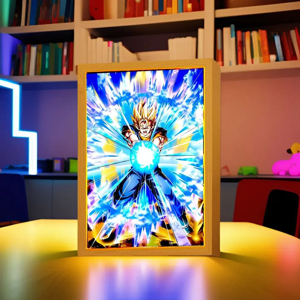 Dragon Ball Z Light Painting Photo Frame